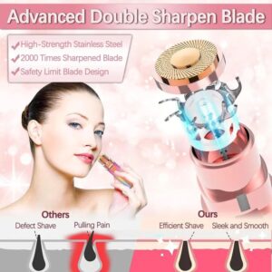 2in1 Electric Eyebrow Trimmer and Shaver Rechargeable Hair Remover for All Parts Use in Pen Flawless Hair Remover