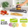 12-in-1 Nicer Dicer Vegetable Chopper – Multi-Function Cutter & Slicer for Fruits, Veggies & Salad Prep