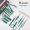 16-in-1 Stainless Steel Nail Cutter Set with Folding Bag | Manicure & Pedicure Kit | Nail Clippers, Scissors & Grooming Tools
