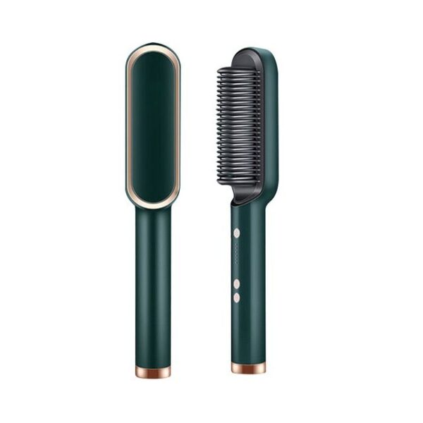 909 Hair Straightener Brush – Ceramic Styling Comb for Girls, Anti-Frizz, Multi-Color, Fast Heating, Adjustable Temperature