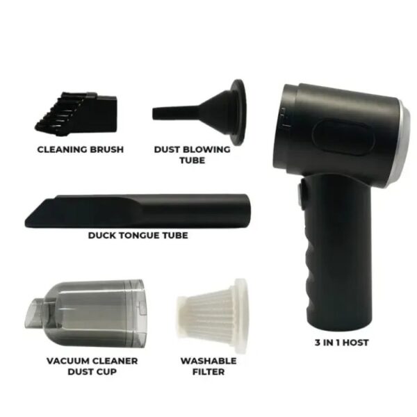 Mini Portable Handheld Vacuum Cleaner – 9000Pa Wet & Dry Use, USB Rechargeable, Silent & Lightweight | Cordless Car & Home Cleaner