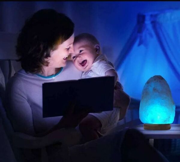 USB Himalayan Salt Lamp – 7 Color Changing Natural Pink Rock Crystal Light for Home Decor & Air Purification