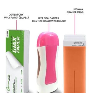 3 in 1 wax machine with heater, wax cartridge, and paper strips