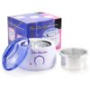 Electric wax heater machine with temperature control knob