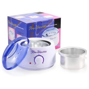 Electric wax heater machine with temperature control knob