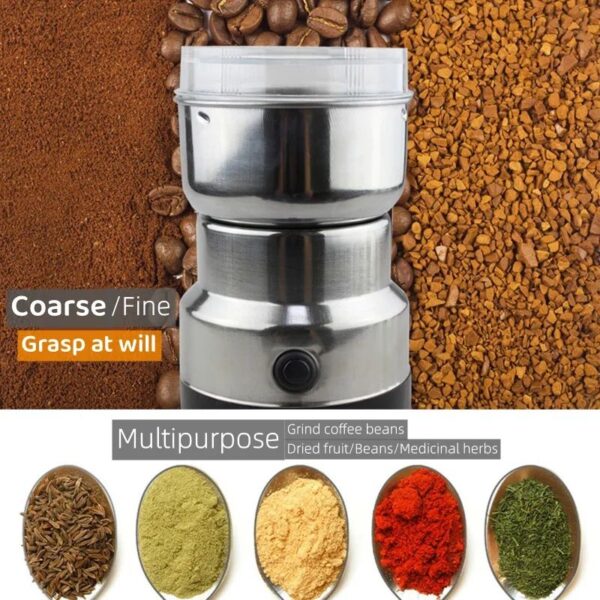 High speed raf coffee grinder on kitchen counter