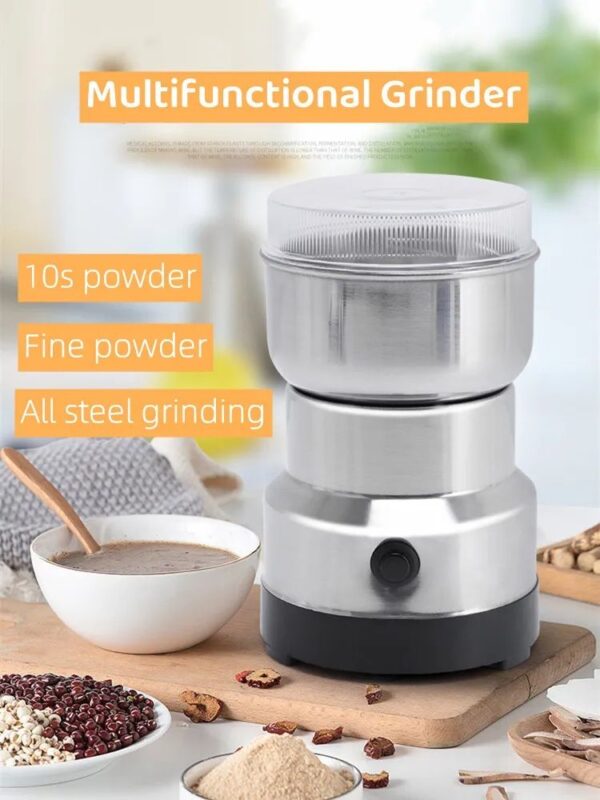 Raf mini electric grinder with open lid